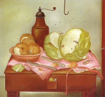 Fernando Botero Werke - Küchentisch Fernando Botero